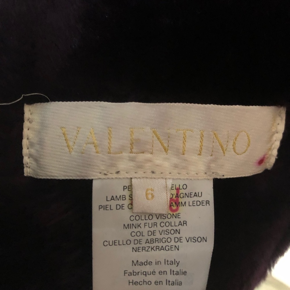 Valentino fur pea coat